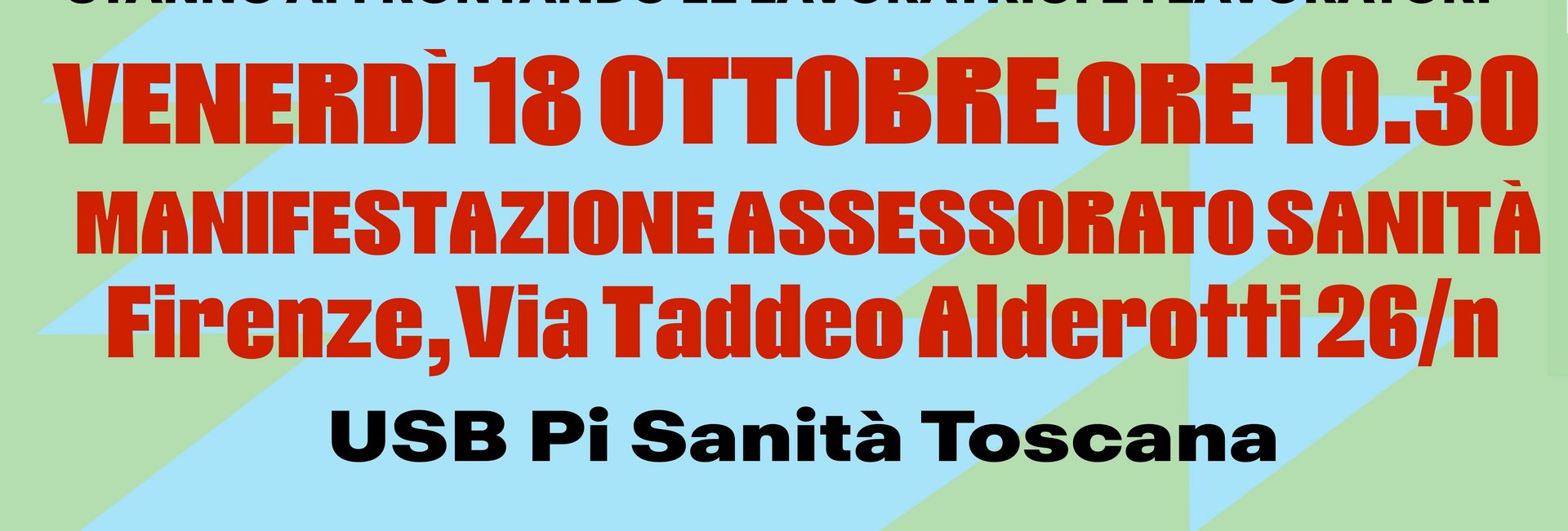 Sanità Toscana, USB: l’estate è stata difficilissima per il personale ed è trascorsa senza che la regione attuasse delle politiche efficaci. 18 ottobre a Firenze giornata di mobilitazione regionale